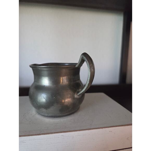 Jennings Brothers Minuet Pewter Creamer & Sugar Set Vintage Early Americana - Picture 4 of 9